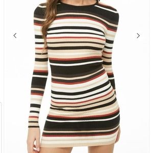 Stripped Sweater Dress